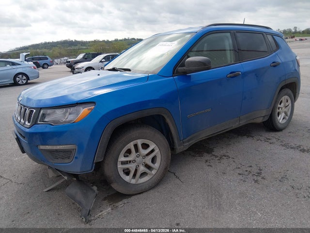 2018 Jeep Compass Sport Fwd მანქანა იყიდება აუქციონზე, vin: 3C4NJCAB6JT124587, აუქციონის ნომერი: 44846465