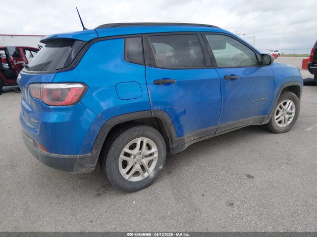 2018 Jeep Compass Sport Fwd მანქანა იყიდება აუქციონზე, vin: 3C4NJCAB6JT124587, აუქციონის ნომერი: 44846465