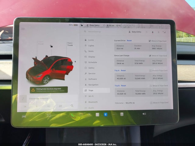 Aukcja sprzedaży 2021 Tesla Model Y Long Range Dual Motor All-wheel Drive, vin: 5YJYGDEE1MF208454, numer aukcji: 44846480