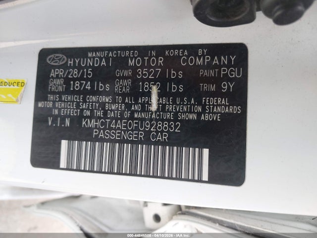 Hyundai ACCENT GLS 2015 KMHCT4AE0FU928832 Image 9