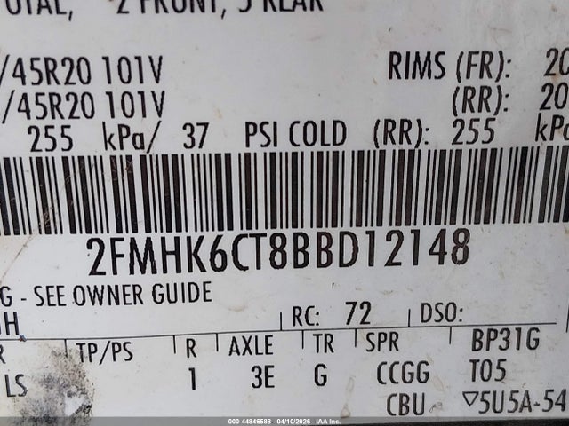 2011 FORD FLEX 2FMHK6CT8BBD12148 Photo 8