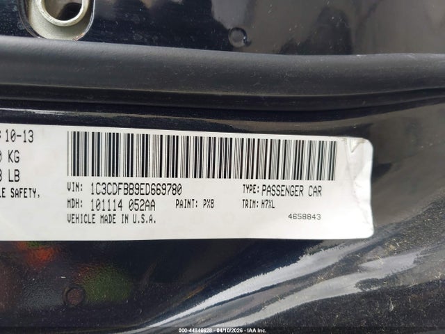 Продажа на аукционе авто 2014 Dodge Dart Sxt, vin: 1C3CDFBB9ED669780, номер лота: 44846628