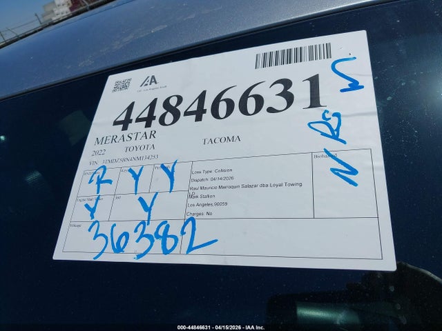 3TMDZ5BN4NM134253 Toyota Tacoma Trd Off Road