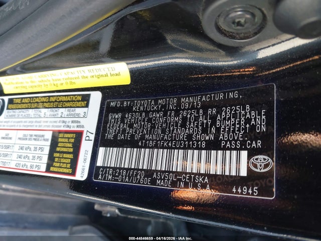 Toyota CAMRY SE 2014 4T1BF1FK4EU311318 Image 9