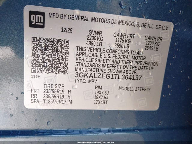 Продаж на аукціоні авто 2026 Gmc Terrain Awd Denali, vin: 3GKALZEG1TL364137, номер лоту: 44846690