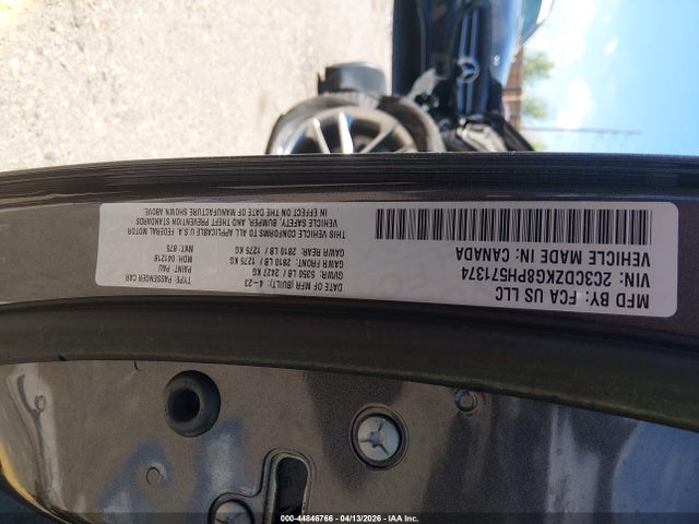 Продажа на аукционе авто 2023 Dodge Challenger Gt Awd, vin: 2C3CDZKG8PH571374, номер лота: 44846766