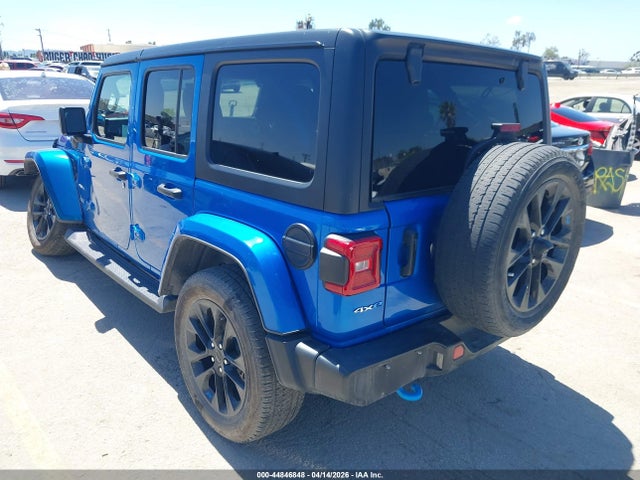 2022 Jeep Wrangler 4xe Unlimited Sahara 4x4 მანქანა იყიდება აუქციონზე, vin: 1C4JJXP68NW277925, აუქციონის ნომერი: 44846848
