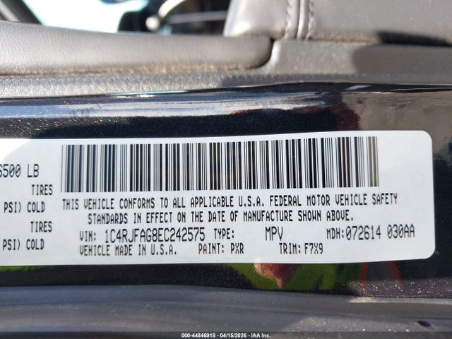 Aukcja sprzedaży 2014 Jeep Grand Cherokee Laredo, vin: 1C4RJFAG8EC242575, numer aukcji: 44846918