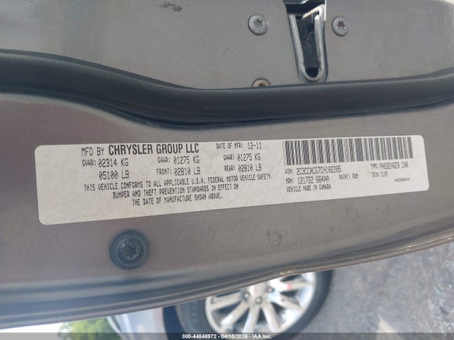 44846972 :رقم المزاد ، 2C3CCACG7CH182285 vin ، 2012 Chrysler 300 Limited مزاد بيع