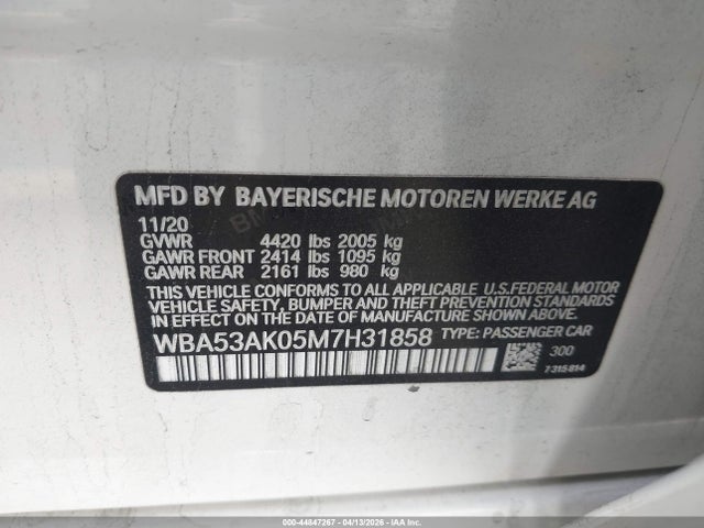 WBA53AK05M7H31858 BMW 228i Gran Coupe Sdrive