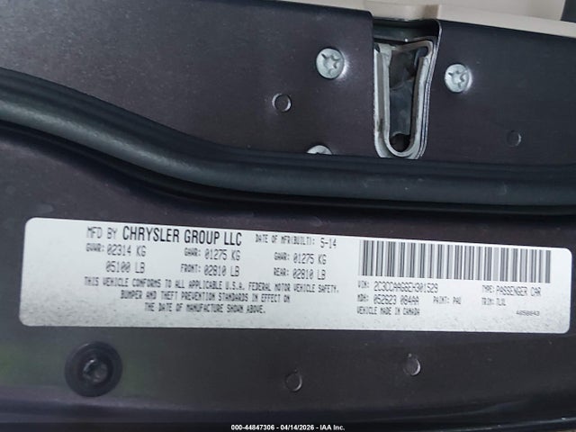 Aukcja sprzedaży 2014 Chrysler 300, vin: 2C3CCAAG6EH301529, numer aukcji: 44847306