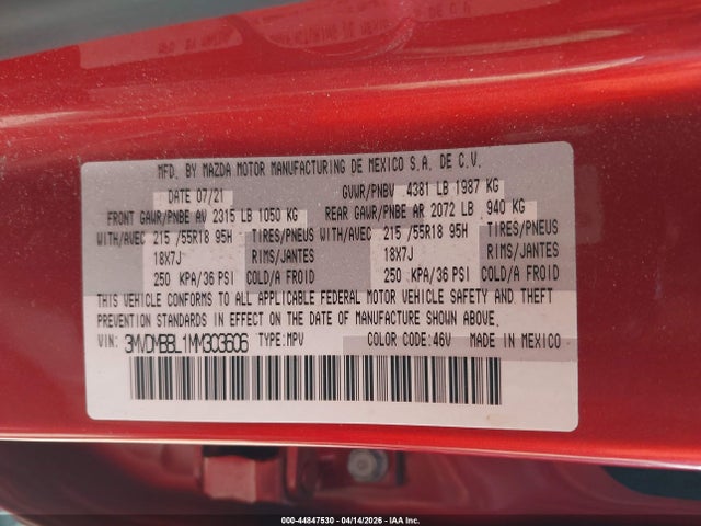 3MVDMBBL1MM303606 Mazda Cx-30 Select