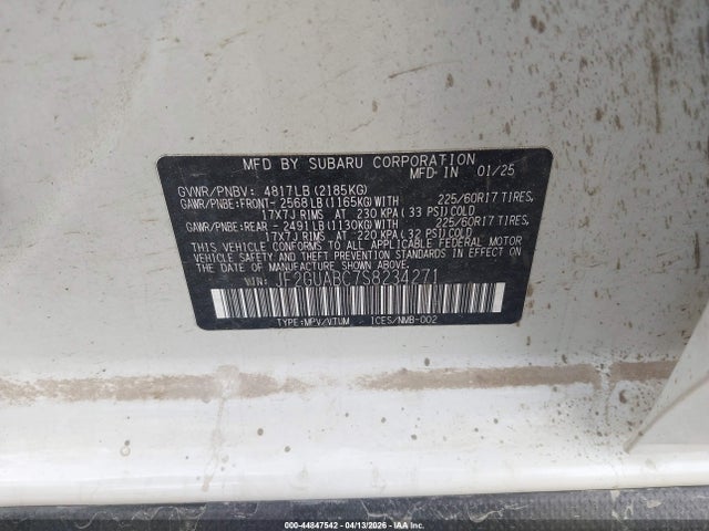 2025 SUBARU CROSSTREK JF2GUABC7S8234271 Photo 8