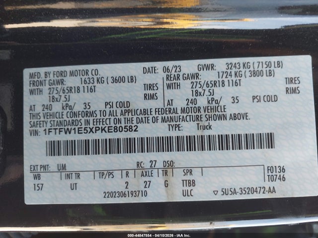 2023 FORD F-150 1FTFW1E5XPKE80582 Photo 8