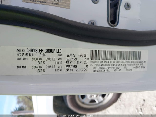 44847570 :رقم المزاد ، 1C4NJRBB6ED771701 vin ، 2014 Jeep Patriot Sport مزاد بيع