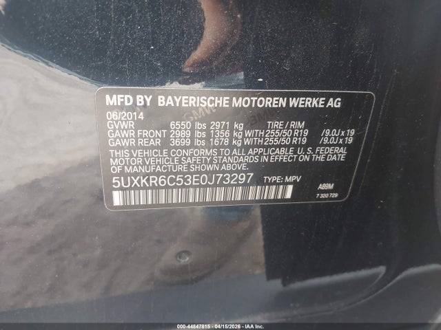 Продаж на аукціоні авто 2014 Bmw X5 Xdrive50i, vin: 5UXKR6C53E0J73297, номер лоту: 44847815