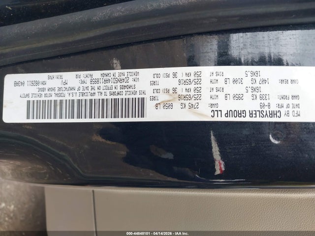 2010 Dodge Grand Caravan Sxt მანქანა იყიდება აუქციონზე, vin: 2D4RN5D14AR118958, აუქციონის ნომერი: 44848101
