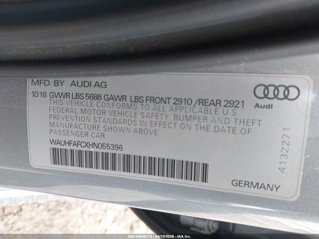 Aukcja sprzedaży 2017 Audi S6 4.0t Premium Plus, vin: WAUHFAFCXHN055396, numer aukcji: 44848174