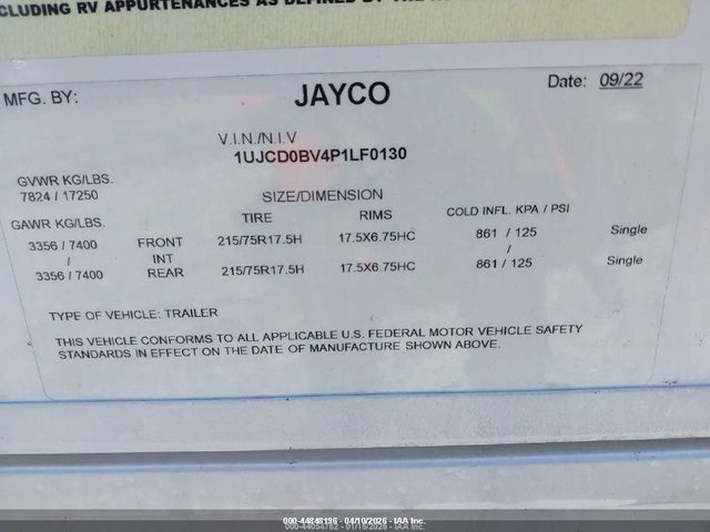 Jayco North Point 2023 1UJCD0BV4P1LF0130 Image 8
