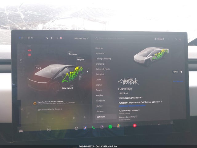 44848271 :رقم المزاد ، 7G2CEHED4RA037764 vin ، 2024 Tesla Cybertruck All-wheel Drive مزاد بيع