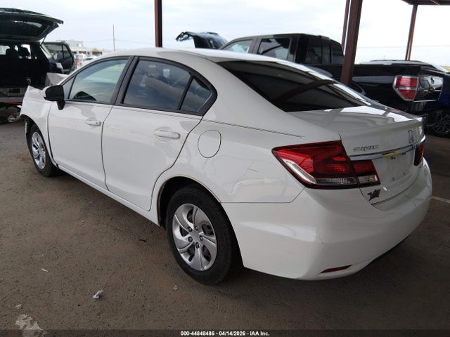 2014 Honda Civic Lx მანქანა იყიდება აუქციონზე, vin: 19XFB2F51EE072875, აუქციონის ნომერი: 44848486