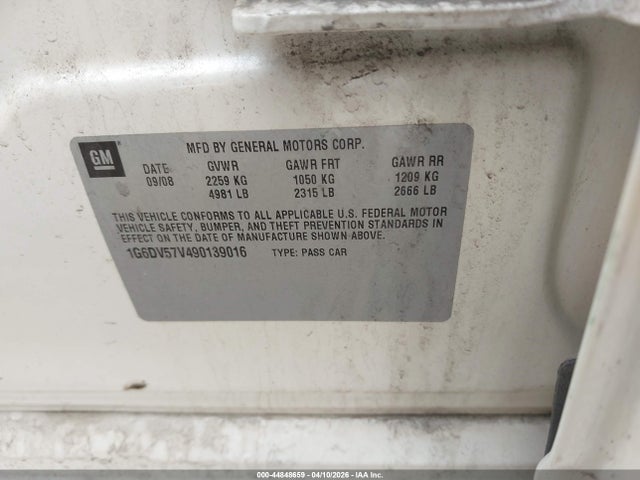 2009 CADILLAC CTS 1G6DV57V490139016 Photo 8