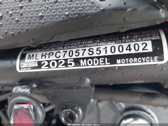 Honda Cbr500 Ra 2025 MLHPC7057S5100402 Image 10