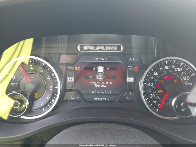44848670 :رقم المزاد ، 1C6RREFGXKN792721 vin ، 2019 Ram 1500 Big Horn/lone Star  4x2 5'7 Box مزاد بيع