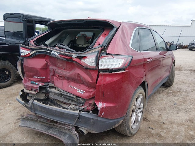 2015 Ford Edge Titanium მანქანა იყიდება აუქციონზე, vin: 2FMTK4K93FBB52996, აუქციონის ნომერი: 44848673
