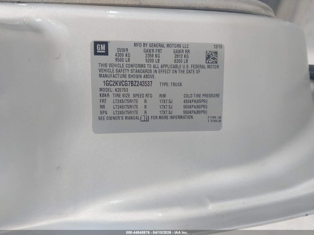 2011 CHEVROLET SILVERADO 2500HD 1GC2KVCG7BZ243537 Photo 8
