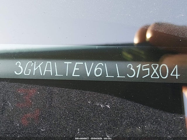Продаж на аукціоні авто 2020 Gmc Terrain Awd Sle, vin: 3GKALTEV6LL315804, номер лоту: 44848977