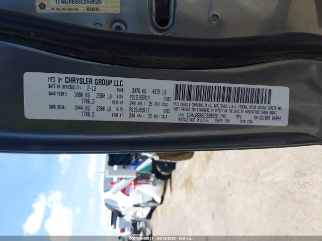 Продаж на аукціоні авто 2013 Jeep Patriot Sport, vin: 1C4NJPBA8DD187035, номер лоту: 44849011