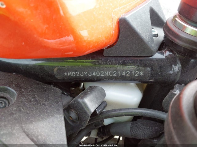 2022 Ktm 390 Rc მანქანა იყიდება აუქციონზე, vin: MD2JYJ402NC214212, აუქციონის ნომერი: 44849041