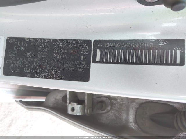 Продаж на аукціоні авто 2016 Kia Forte Lx, vin: KNAFK4A64G5601081, номер лоту: 44849166