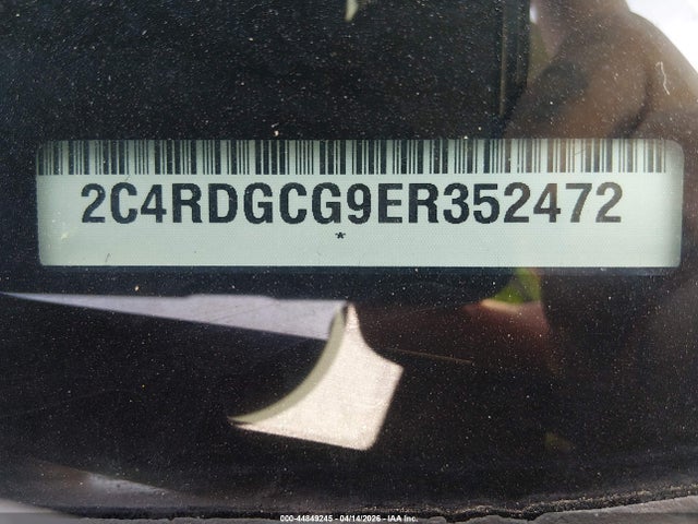 44849245 :رقم المزاد ، 2C4RDGCG9ER352472 vin ، 2014 Dodge Grand Caravan Sxt مزاد بيع