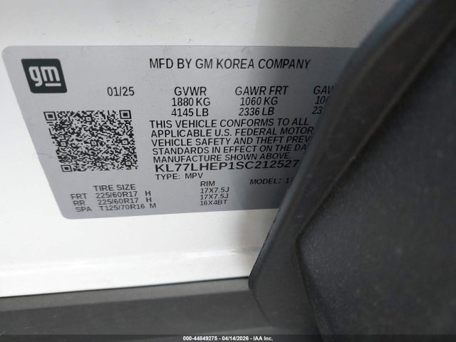 2025 CHEVROLET TRAX KL77LHEP1SC212527 Photo 8