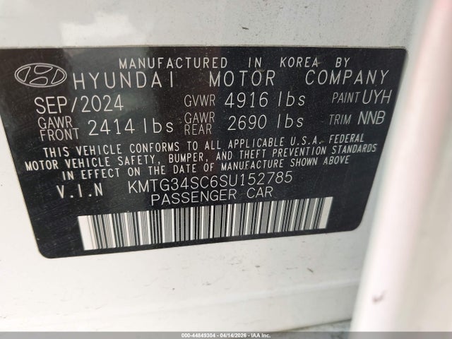 KMTG34SC6SU152785 Genesis G70 2.5t Awd