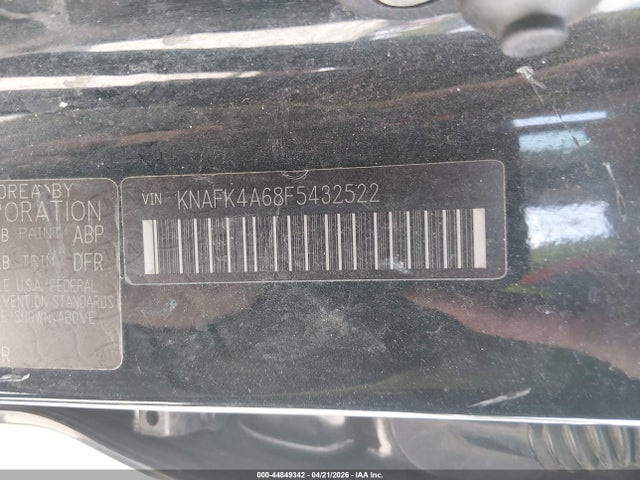 44849342 :رقم المزاد ، KNAFK4A68F5432522 vin ، 2015 Kia Forte Lx مزاد بيع