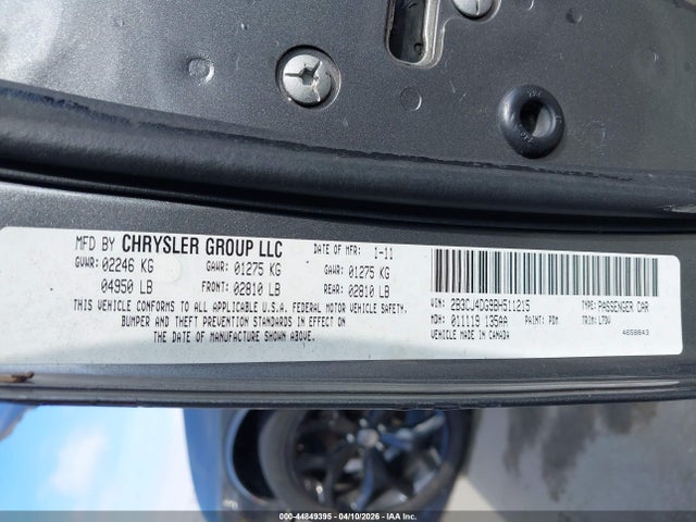 2011 DODGE CHALLENGER 2B3CJ4DG9BH511215 Photo 8