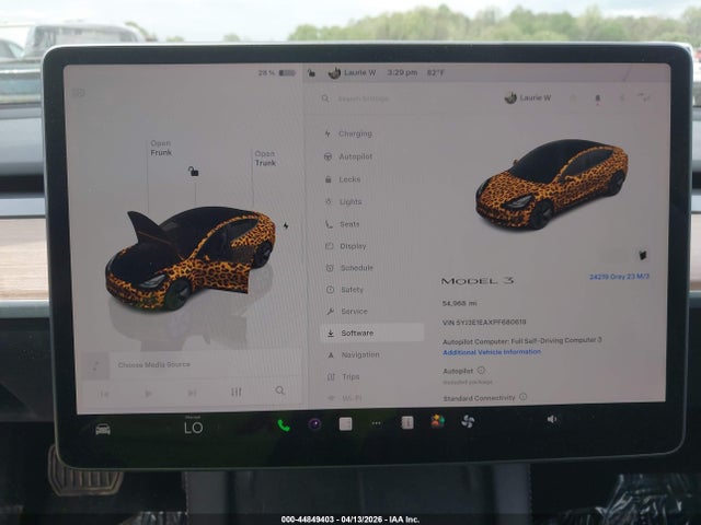 Продажа на аукционе авто 2023 Tesla Model 3 Rear-wheel Drive, vin: 5YJ3E1EAXPF680619, номер лота: 44849403