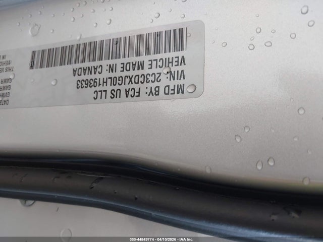 2020 Dodge Charger Sxt Awd მანქანა იყიდება აუქციონზე, vin: 2C3CDXJG0LH193633, აუქციონის ნომერი: 44849774