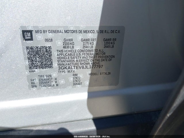 2018 GMC TERRAIN 3GKALTEV8JL377797 Photo 8