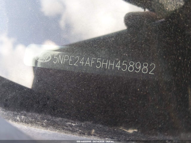 Aukcja sprzedaży 2017 Hyundai Sonata Se, vin: 5NPE24AF5HH458982, numer aukcji: 44850066