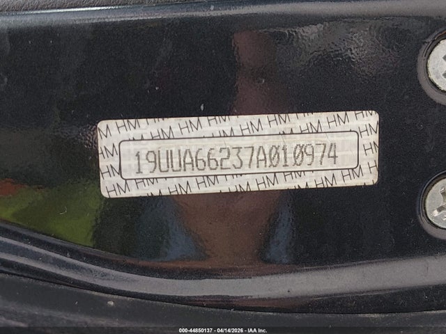 44850137 :رقم المزاد ، 19UUA66237A010974 vin ، 2007 Acura Tl 3.2 مزاد بيع