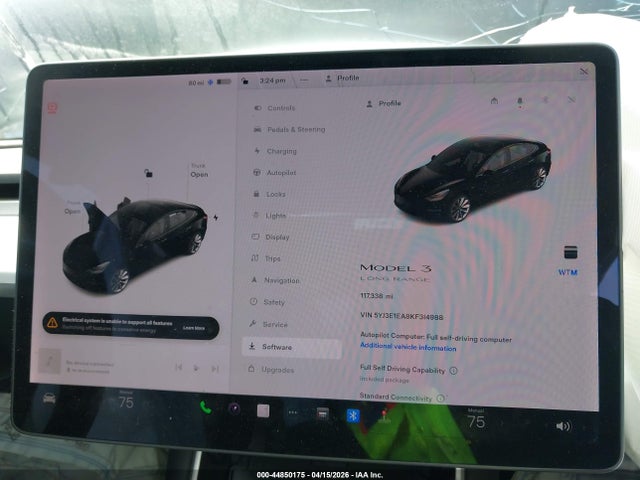 Tesla Model 3 Long Range/mid Range/standard Range/standard Range Plus 2019 5YJ3E1EA8KF314988 Image 7