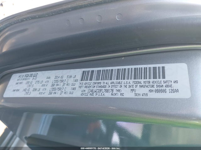 Продажа на аукционе авто 2015 Jeep Wrangler Rubicon, vin: 1C4BJWCG9FL768178, номер лота: 44850178