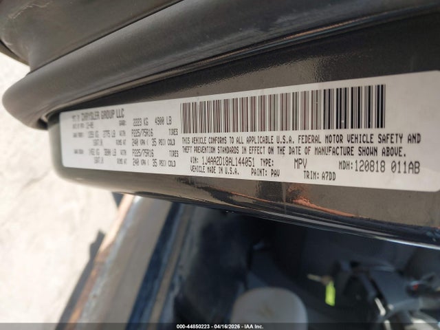 2010 Jeep Wrangler Sport მანქანა იყიდება აუქციონზე, vin: 1J4AA2D18AL144051, აუქციონის ნომერი: 44850223