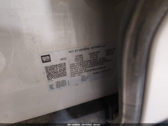 1GNSKLKD1PR113814 Chevrolet Tahoe 4wd Commercial Fleet