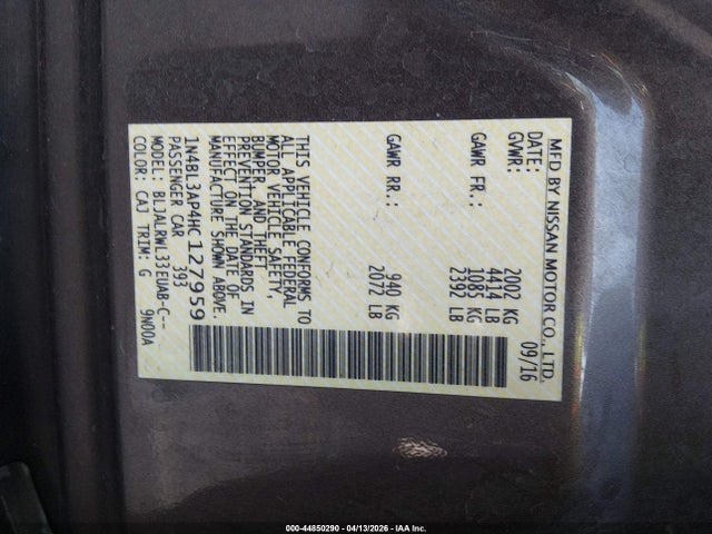 Nissan Altima 3.5 Sl 2017 1N4BL3AP4HC127959 Image 9