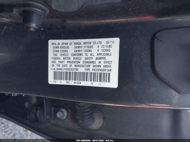 44850300 :رقم المزاد ، JH4KC1F55EC002789 vin ، 2014 Acura Rlx مزاد بيع